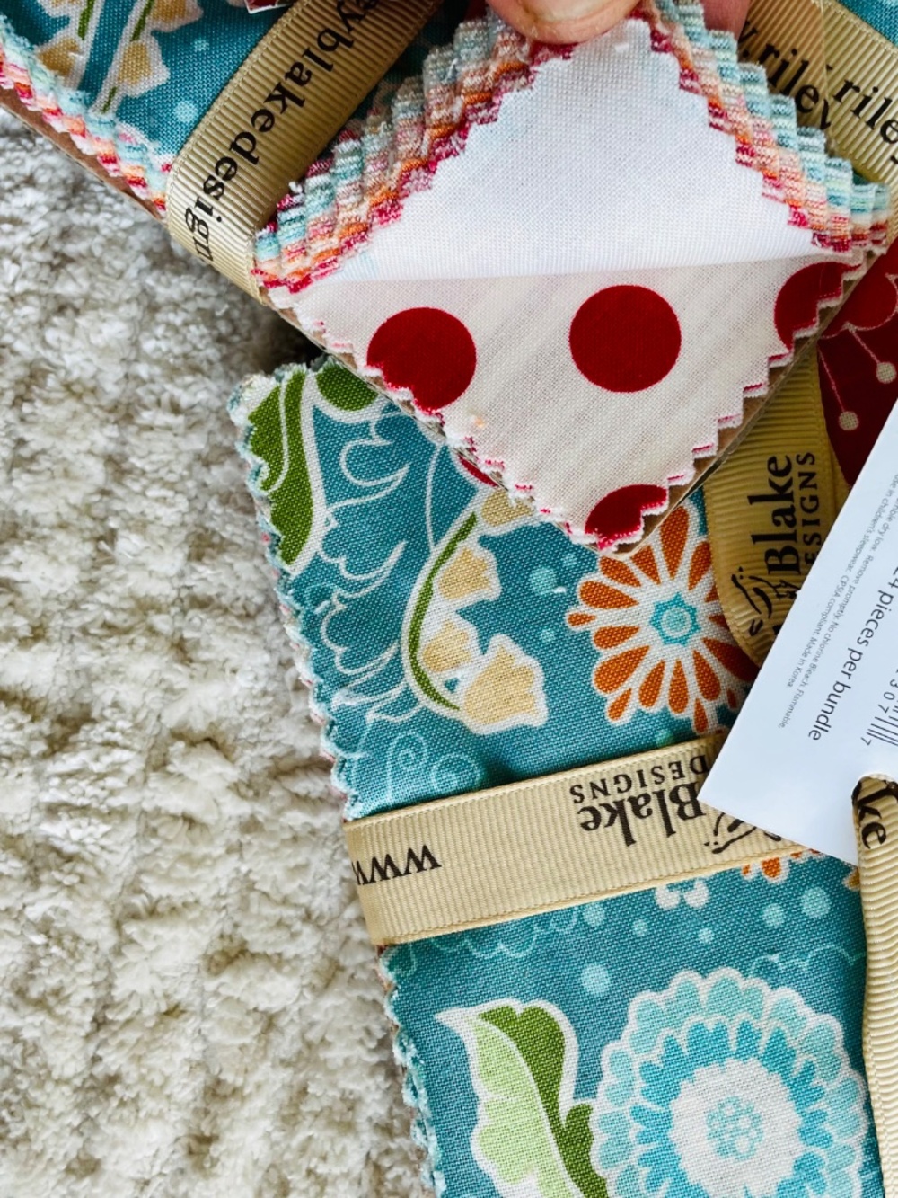 2 Riley Blake Designs "Twice as Nice" 5” stacker charm packs Quilted Fish Cotton - Picture 7 of 13
